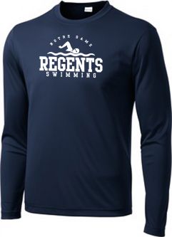 Unisex L/S Dri-Fit Shirt, Navy